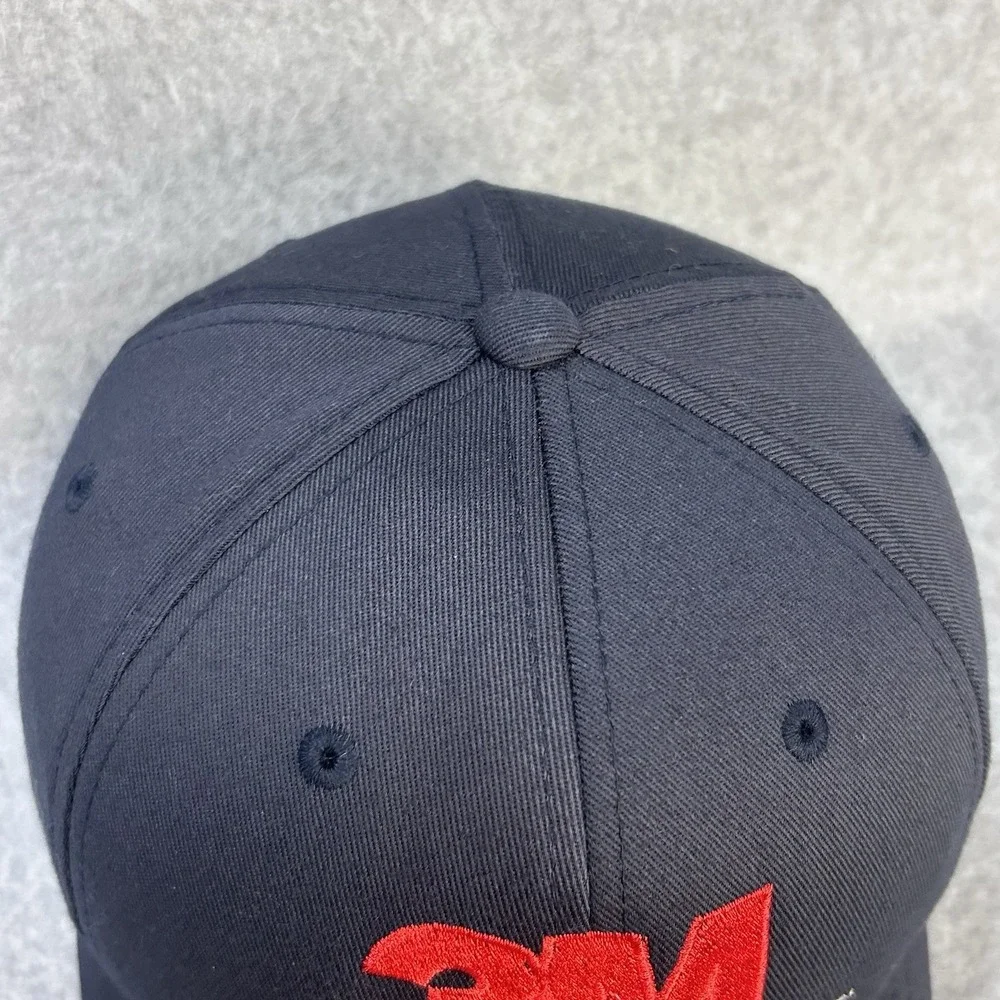 3M Scott Flexfit Baseball Cap Hat Navy Red White Port Authority S/M